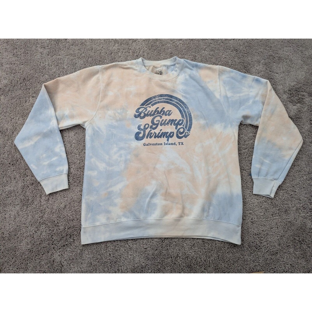 Bubba Gump‎ Shrimp Sweatshirt Mens Extra Large Pullover Fleece Tie Dye